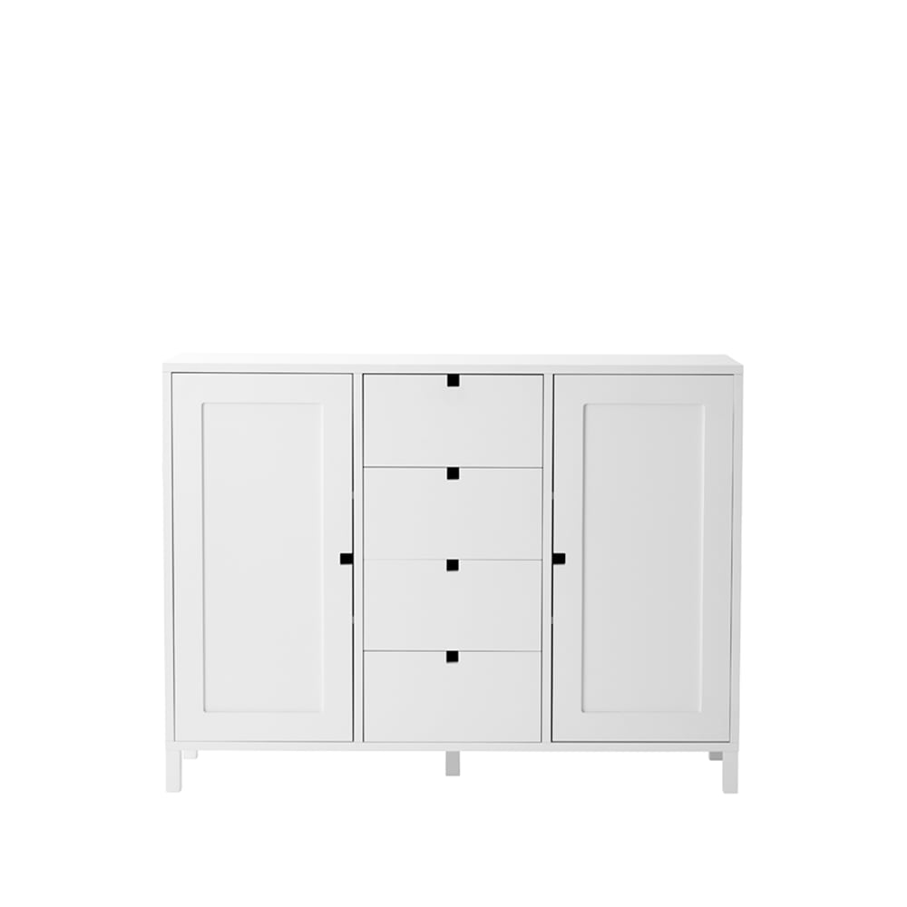 1898 Square kredens biały | Skandynawski Design | Biały