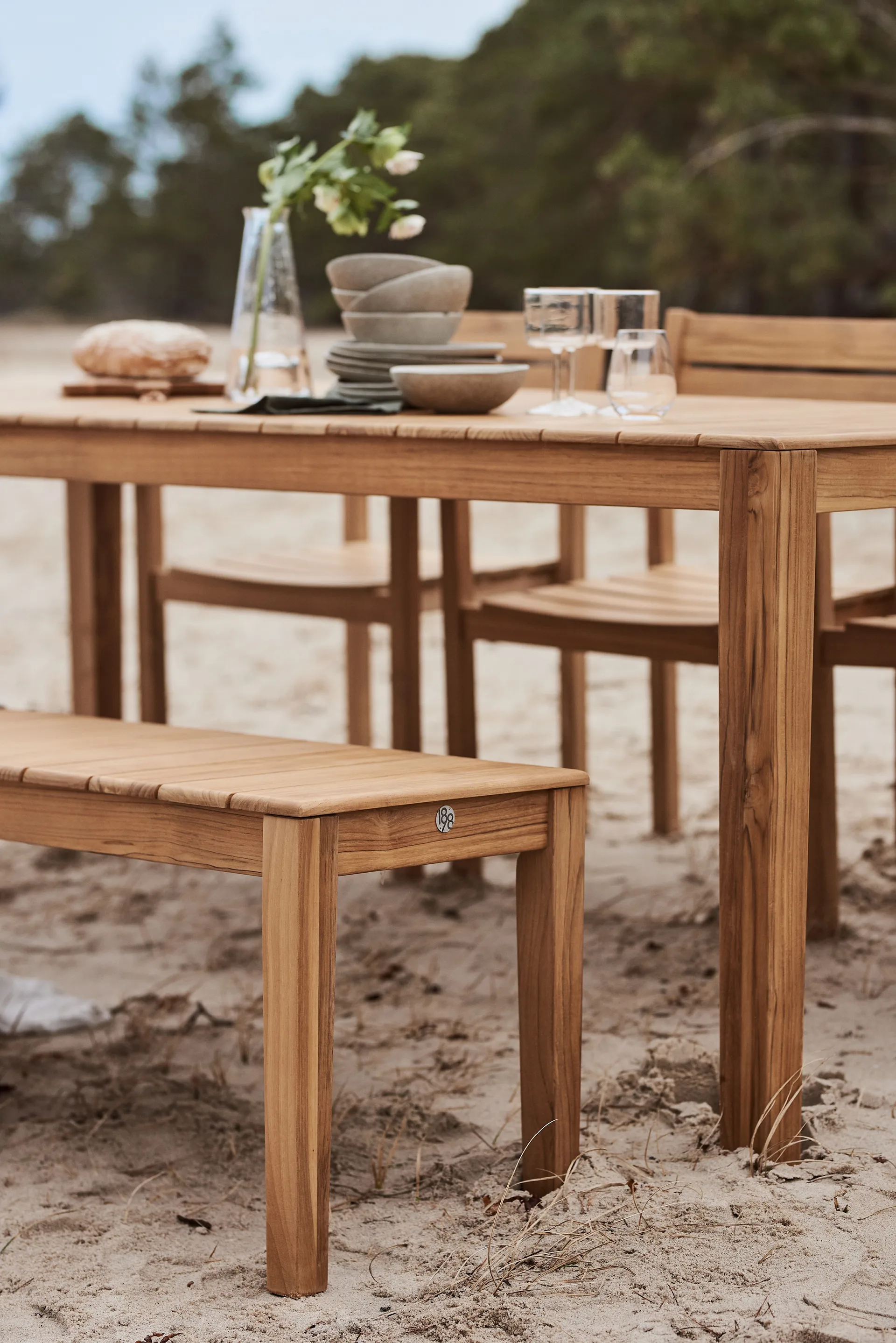 Stół Sköndal 220x95x76 cm, Teak 1898