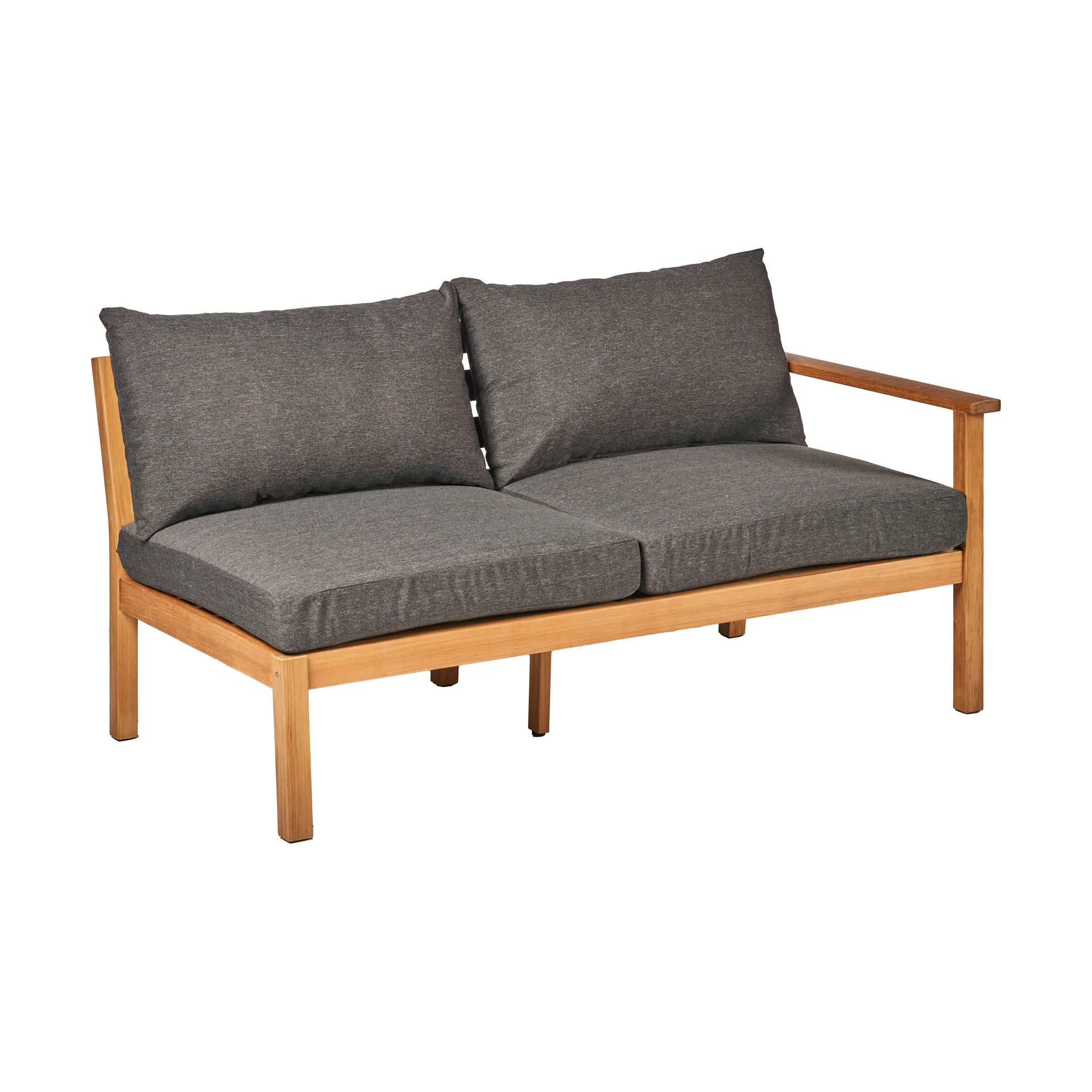 Stockaryd 2-osobowy moduł sofy, lewostronny - teak/dark grey,  1898