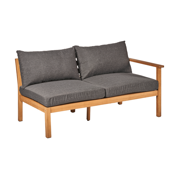 Stockaryd 2-osobowy moduł sofy, lewostronny - teak/dark grey - undefined - 1898
