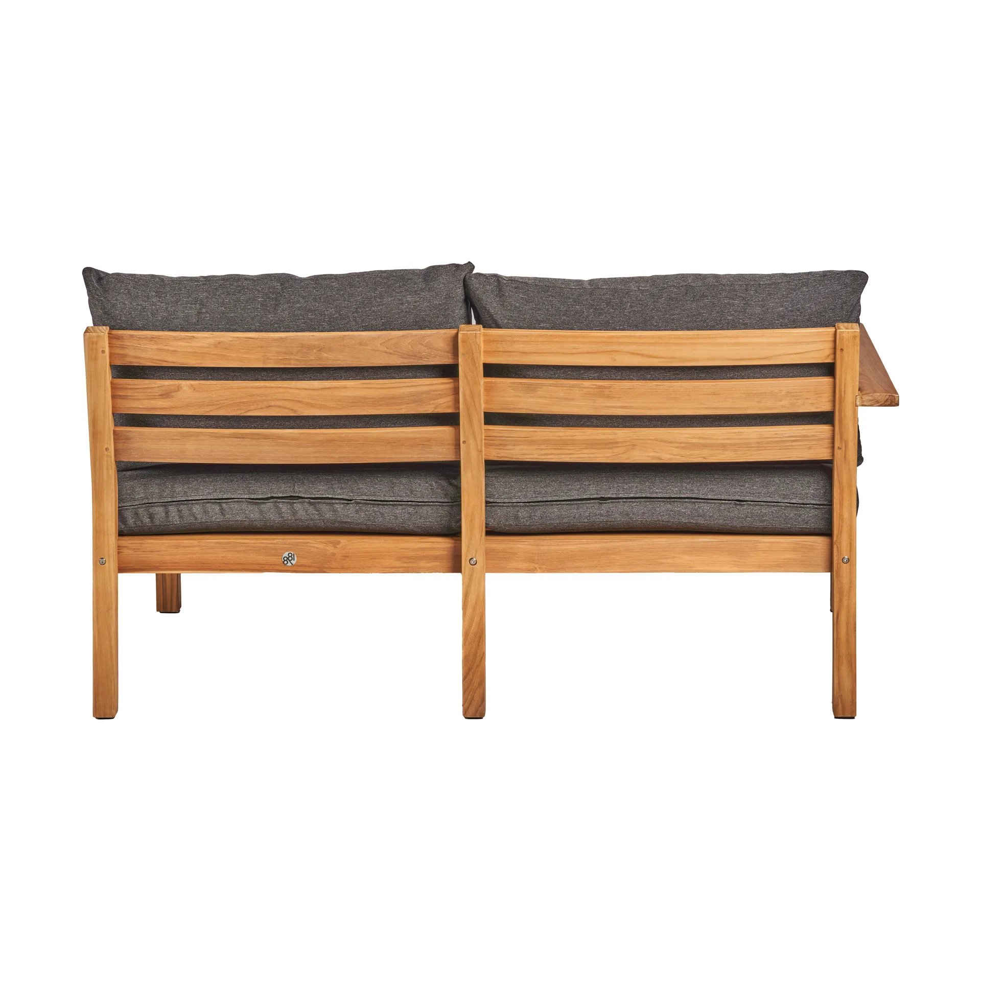 Stockaryd 2-osobowy moduł sofy, prawostronny - teak/dark grey,  1898