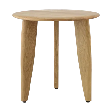 Stolik kawowy Lyckeby Ø45x44 cm - Naturalnie lakierowany dąb - 1898