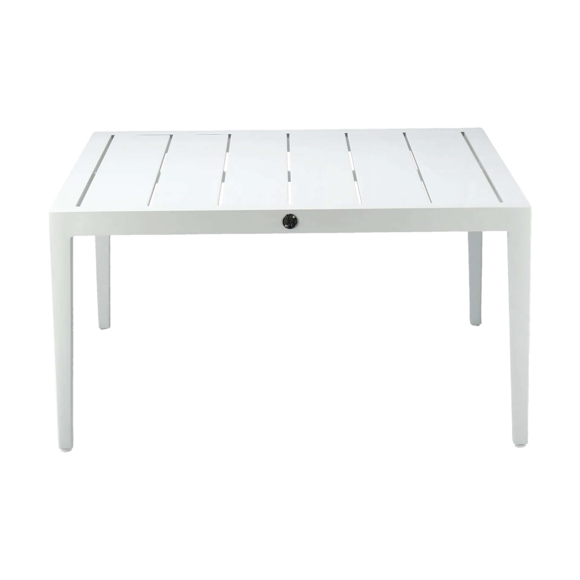 Stolik kawowy Santander 78x78x40 cm, Białe aluminium 1898