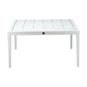 Stolik kawowy Santander 78x78x40 cm - Białe aluminium - 1898