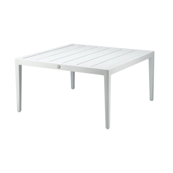 Stolik kawowy Santander 78x78x40 cm, Białe aluminium 1898