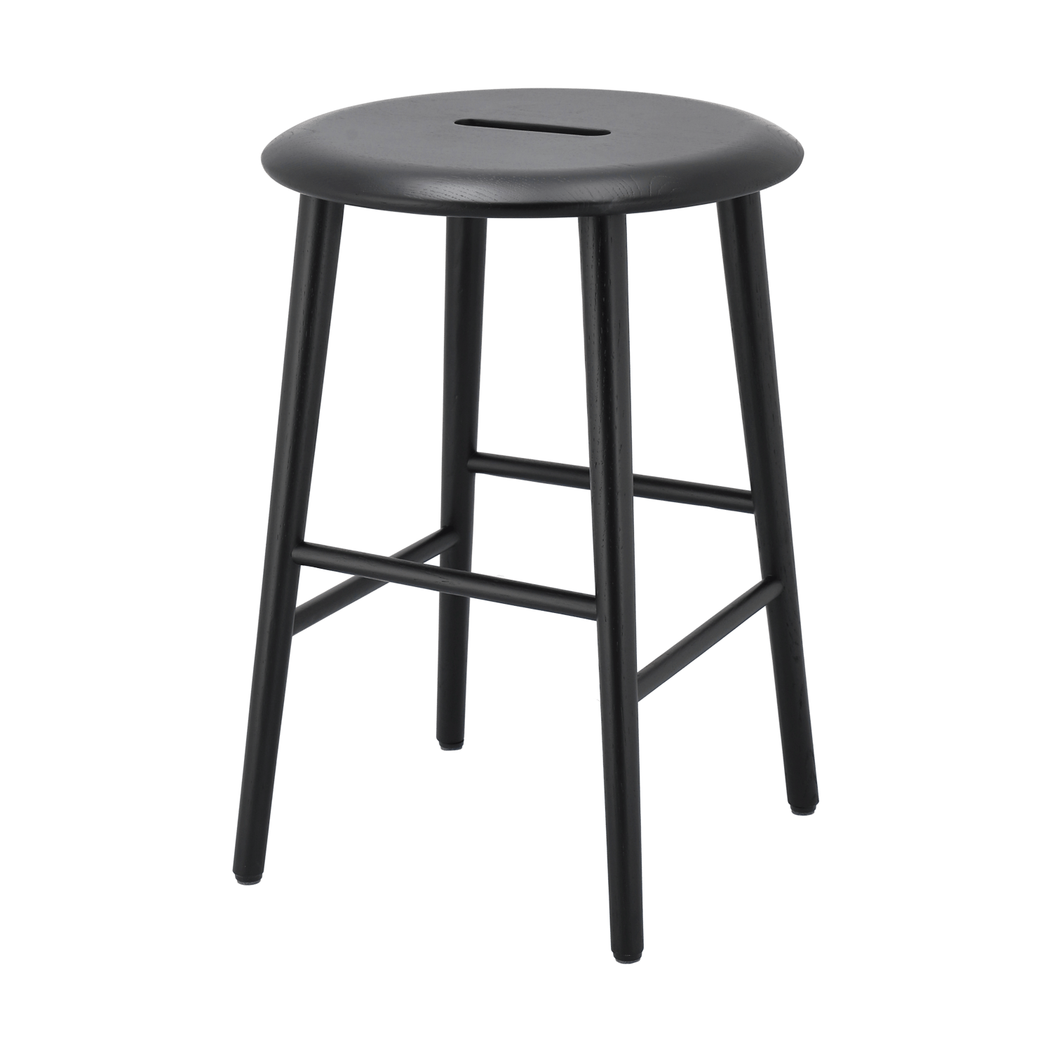 1898 Taboret Norrabo 53 cm Dąb lakierowany na czarno