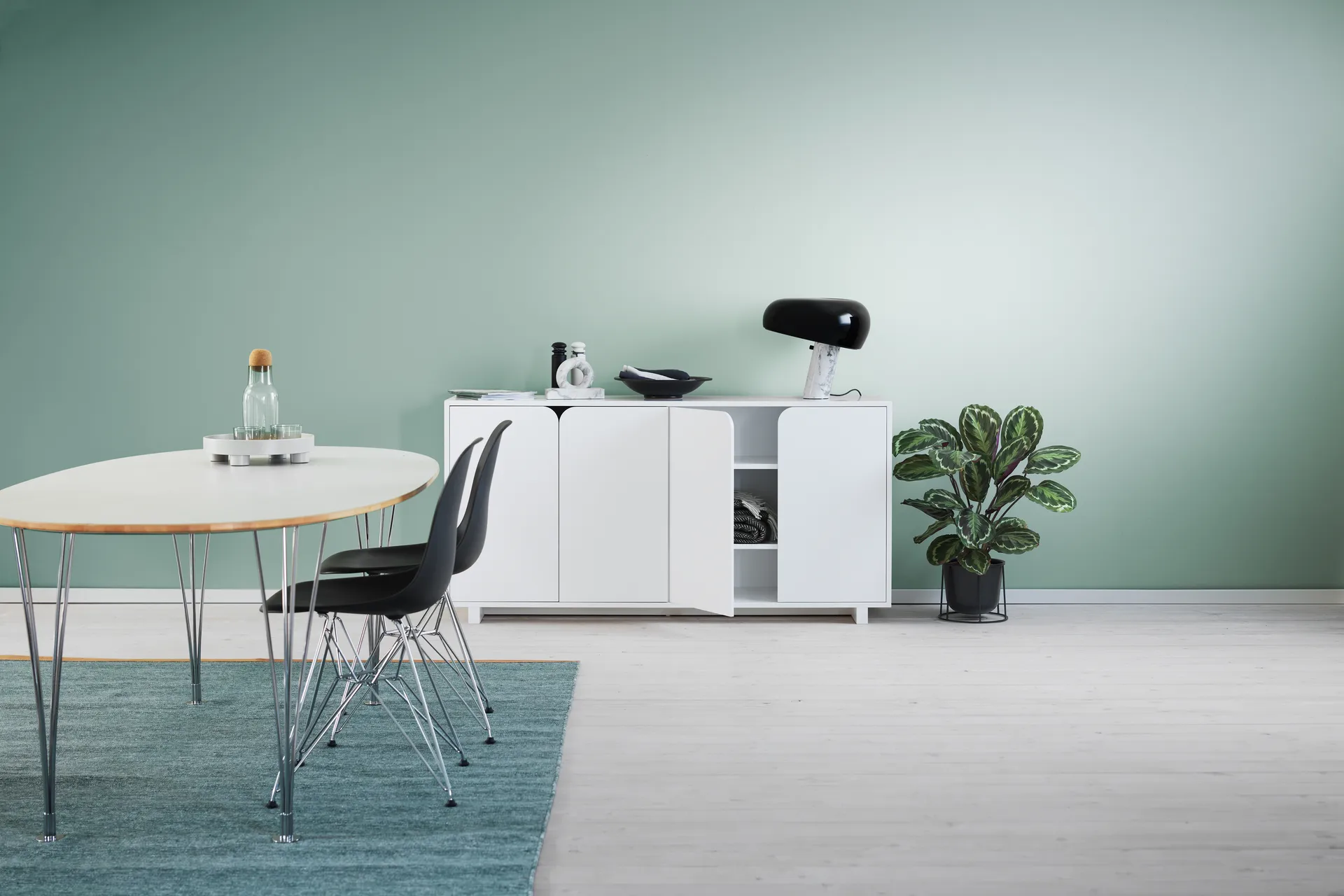 Vidja stolik boczny, Biały 1898