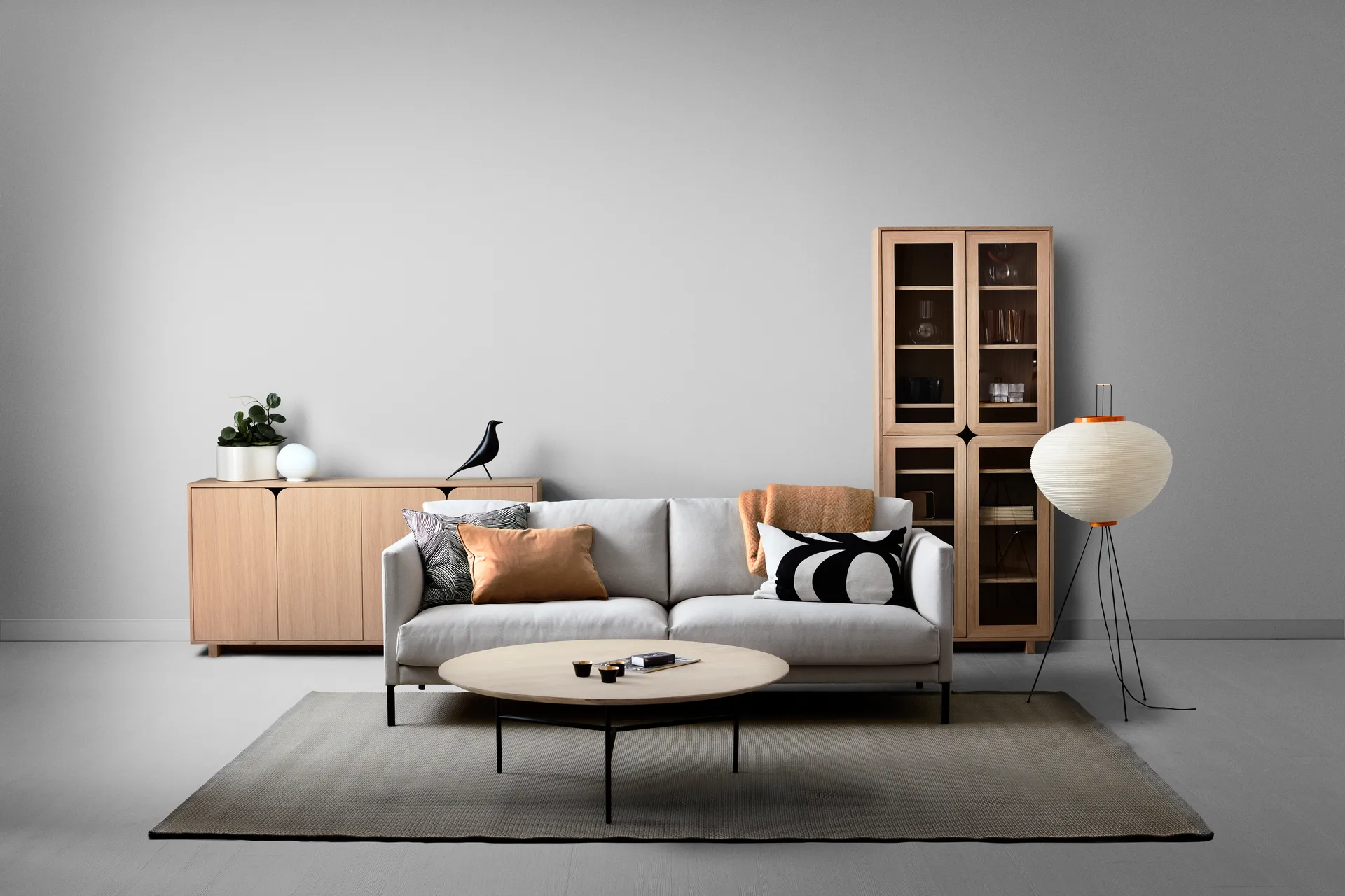 Vidja stolik boczny, Dąb pigmentowany na biało 1898