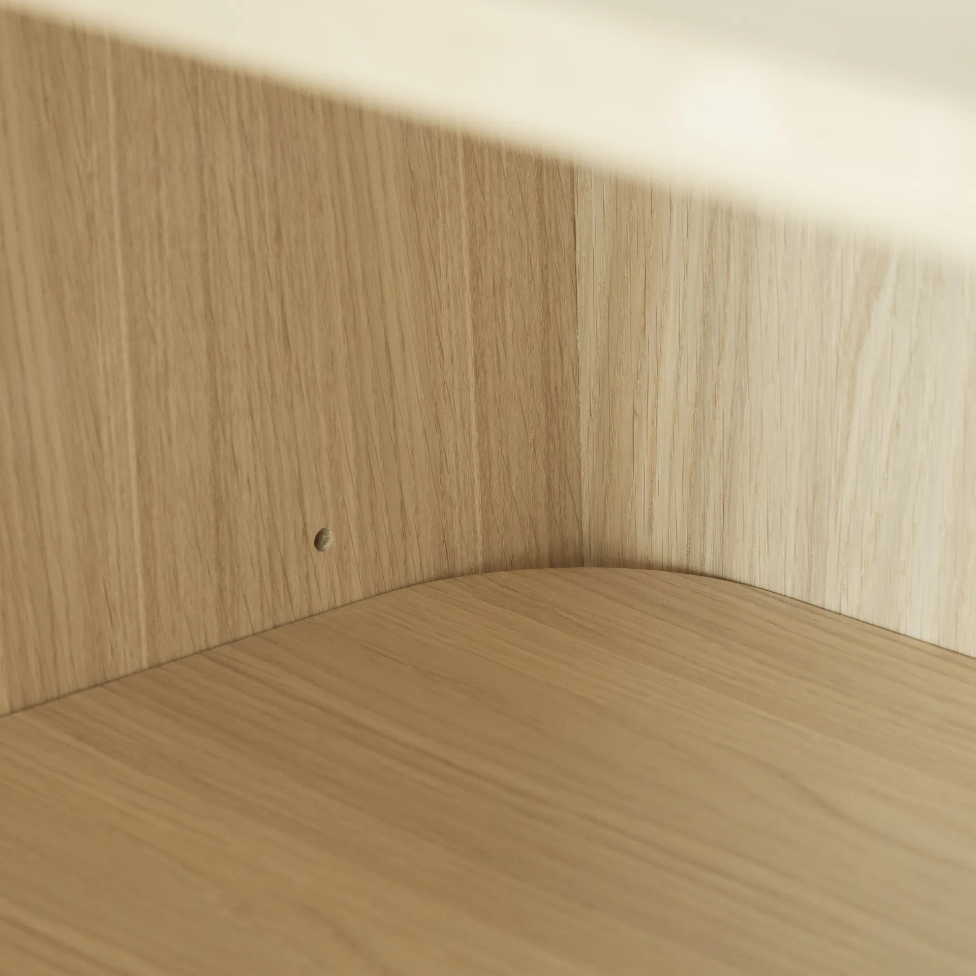 Vidja stolik boczny, Dąb pigmentowany na biało 1898