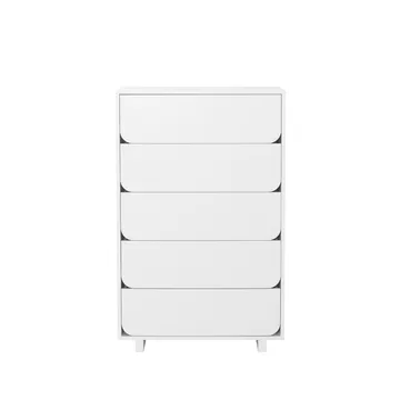 Vidja wysokie biurko - biały lakier, 5 szuflady - 1898