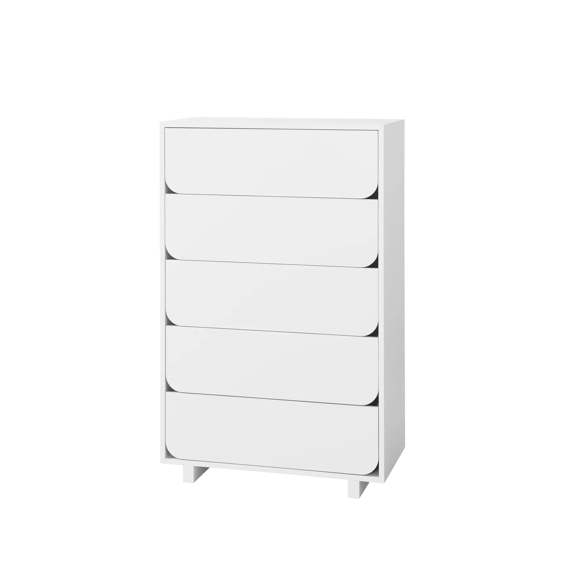 Vidja wysokie biurko, biały lakier, 5 szuflady 1898