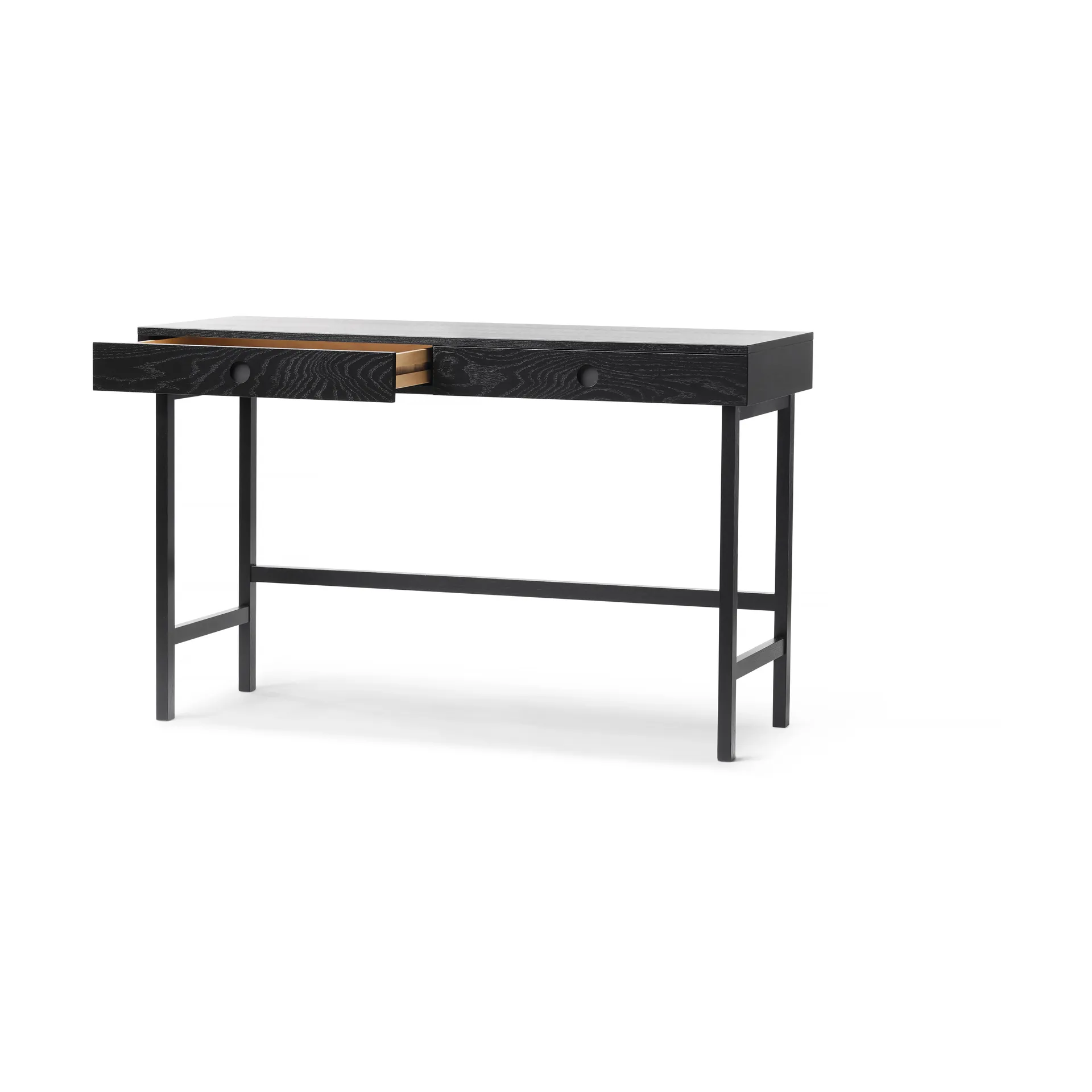 Biurko Mind, Czarnobejcowany dąb, 118×74×44 cm A2