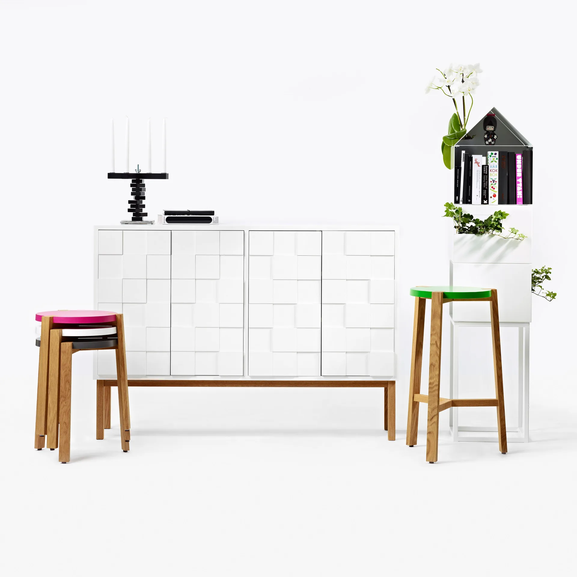 Collect gabinet 2010 Niskit, Biały Naoliwione dąb A2