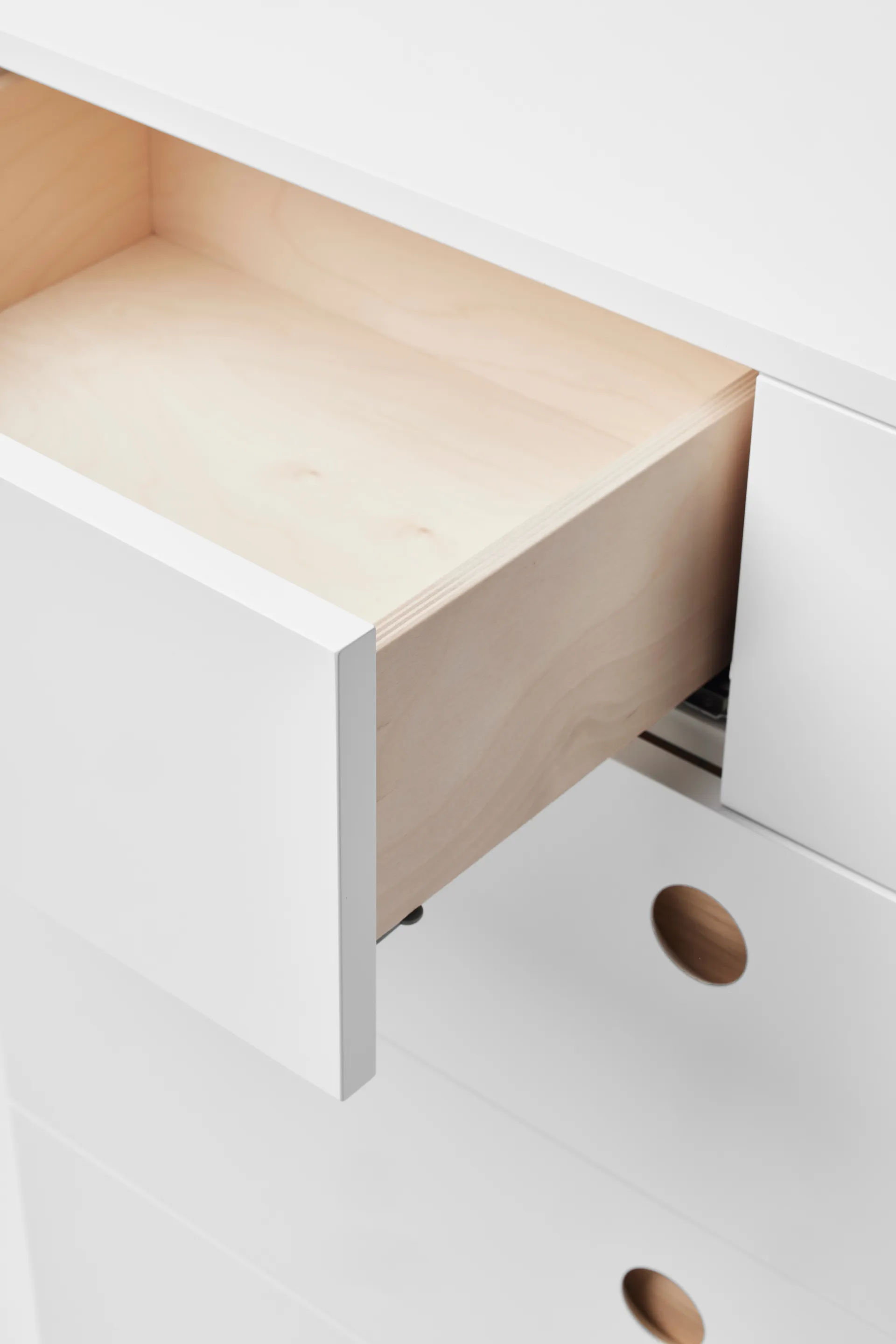 Komoda Keep high, Bielony olejem dąb, 95×98×40 cm A2