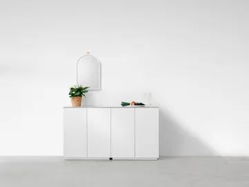 Lustro ścienne Echo - Biały, 43x63 cm - A2