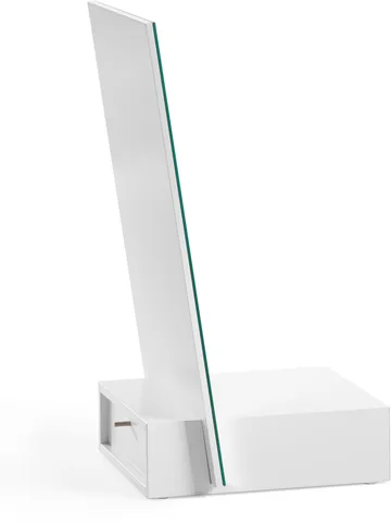 Lustro stołowe Me z pojemnikiem - Biały, 34×57×30 cm - A2