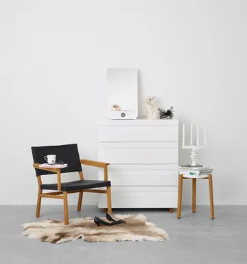 Lustro stołowe Me z pojemnikiem - Biały, 34×57×30 cm - A2