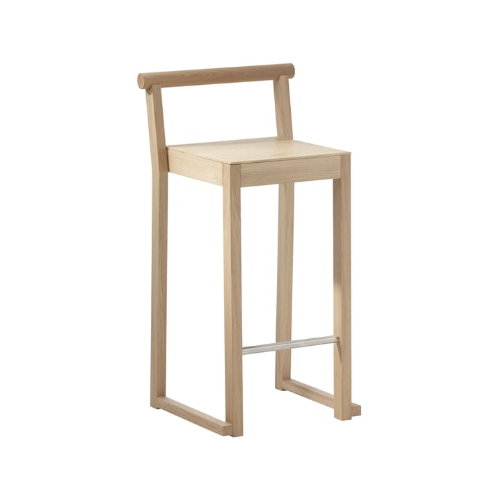 Party krzesło barowe 66 cm - Biały Naoliwione dąb - A2