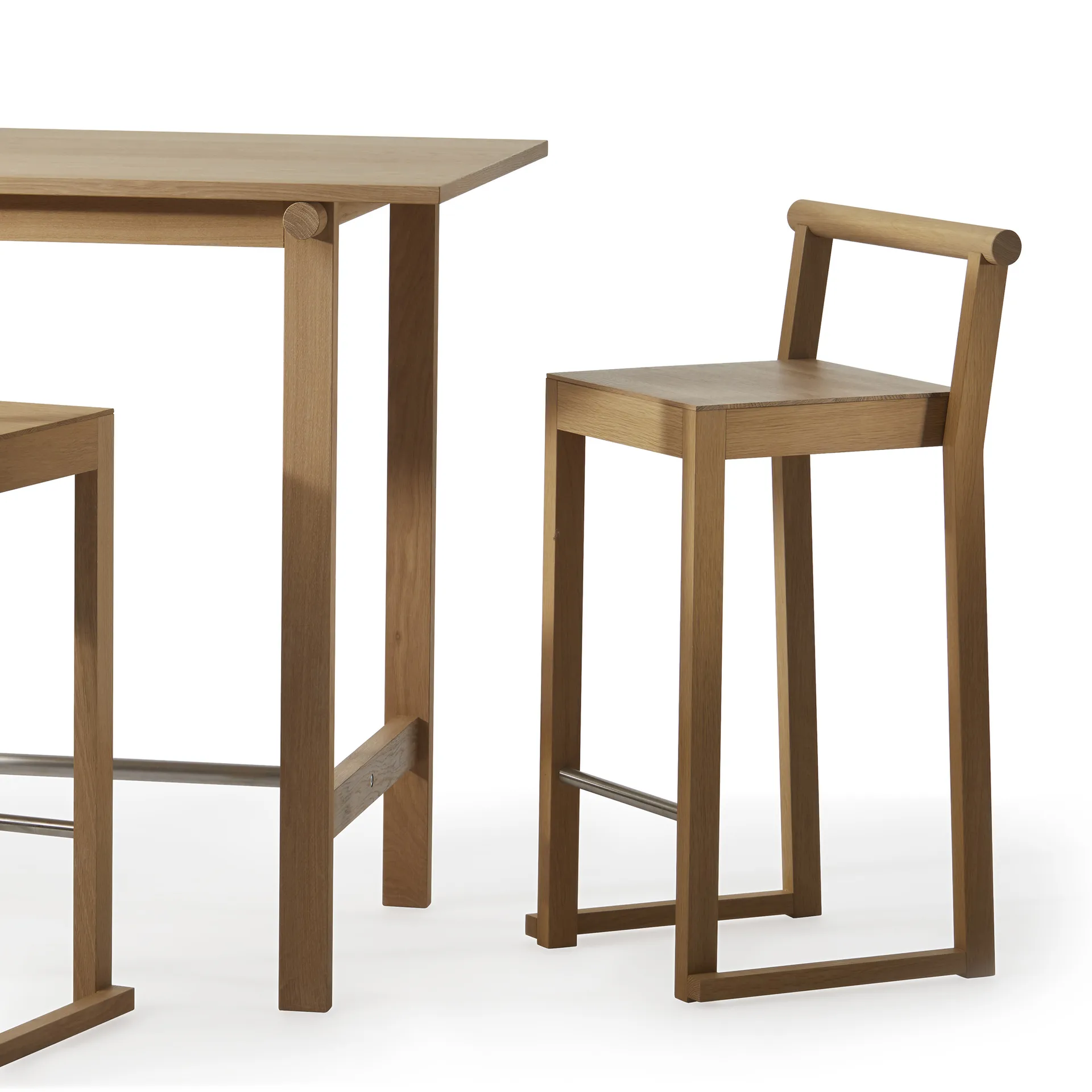 Party krzesło barowe 66 cm, Dąb A2