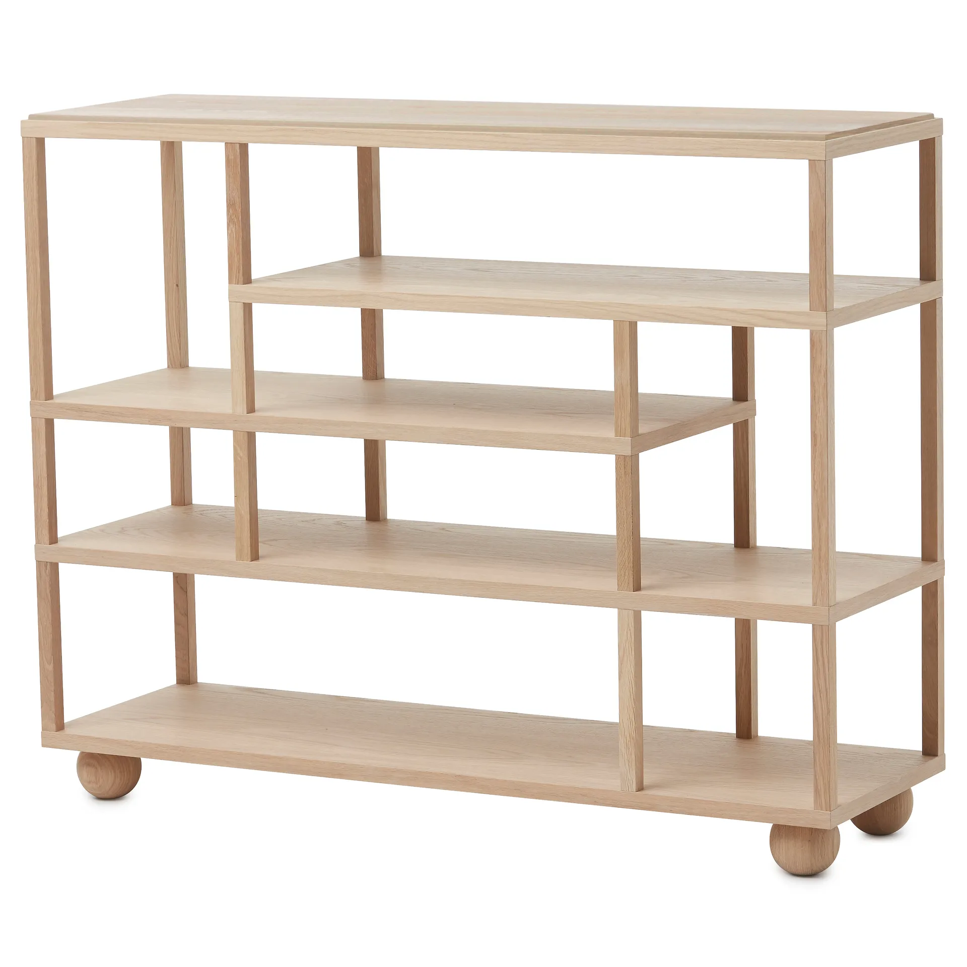 Show półka , Biały Naoliwione dąb A2