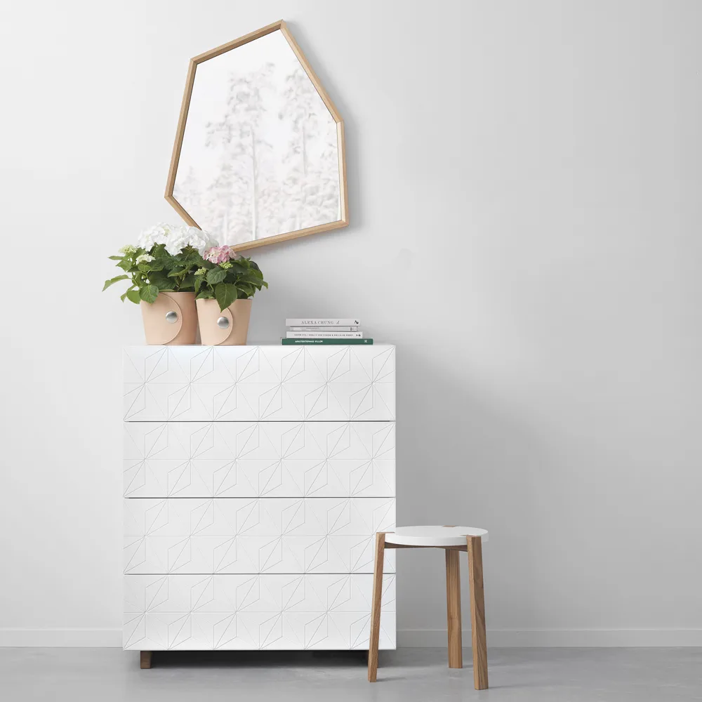 Stars biuro, biały, olejowane dębowe nogi A2