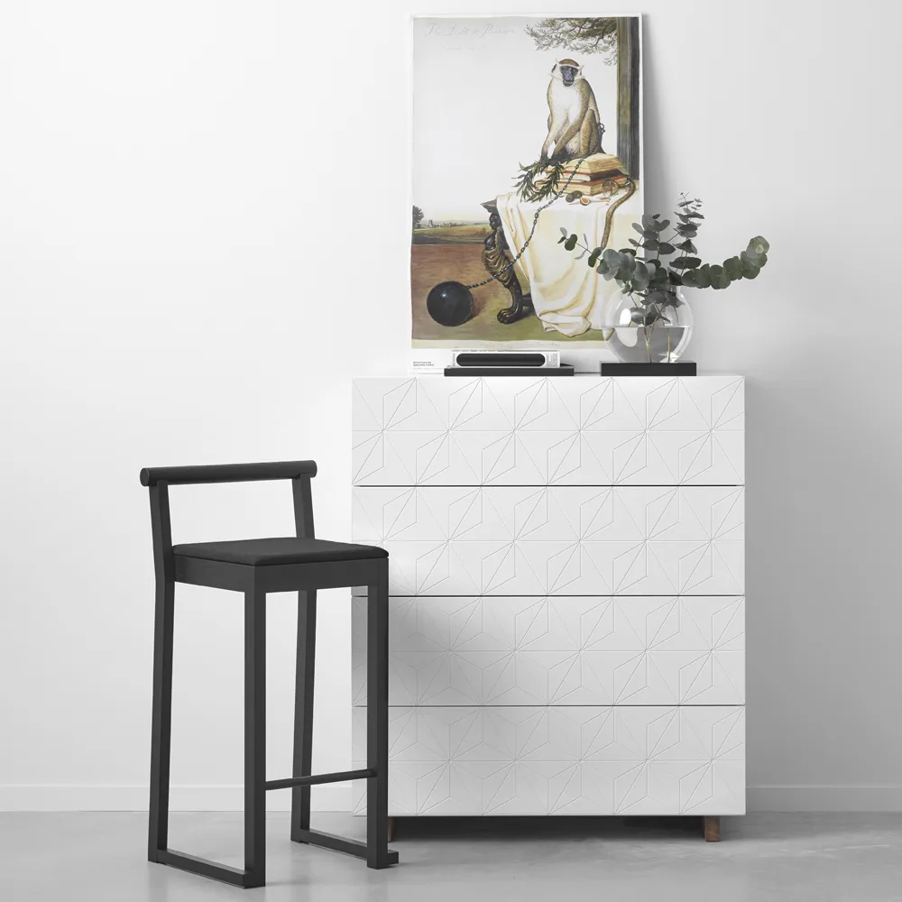 Stars biuro, biały, olejowane dębowe nogi A2