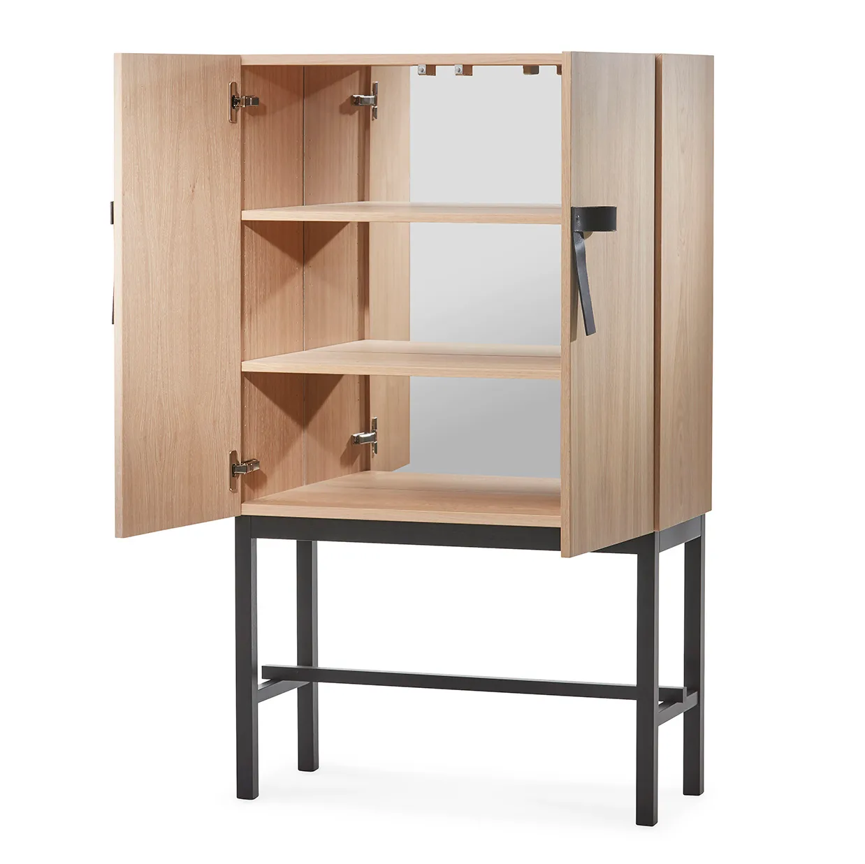 The Bow gabinet, Biały Naoliwione dąb-czarny A2