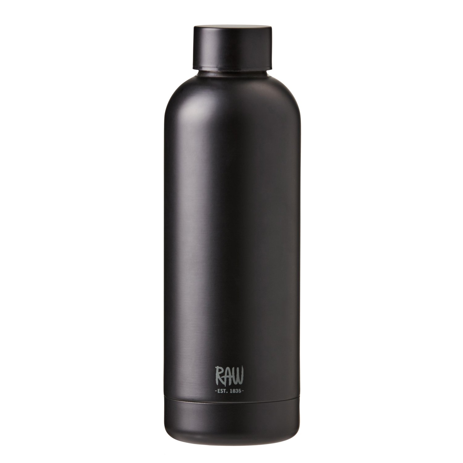 Aida Butelka termiczna Raw 0,5 l Matowa czerń | Skandynawski Design | Butelki | Czarny