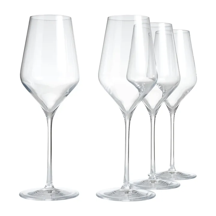 Connoisseur Extravagant kieliszki do białego wina 405 ml, 4‑pak - Clear - Aida