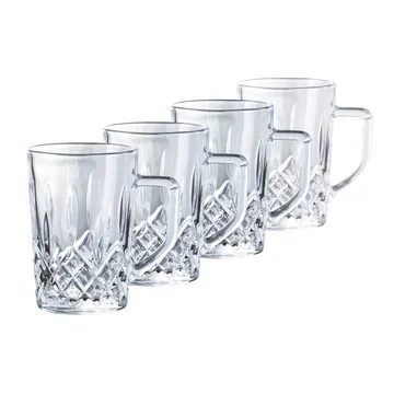 Harvey szklanki do kawy z uchwytem 275 ml, zestaw 4 szt. - Przezroczysty - Aida