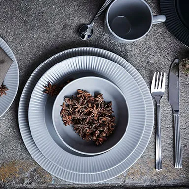 Miska Groovy Ø 14,5 cm, Szary Aida