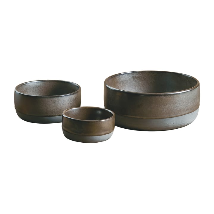 Miska Raw 3 części, Metallic brown Aida