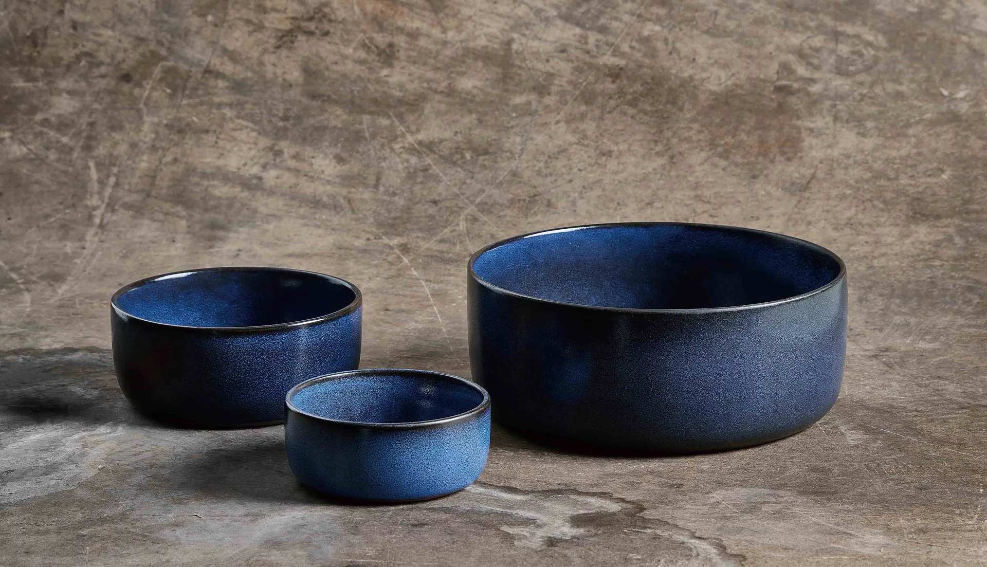 Miska Raw 3 części, Midnight blue Aida