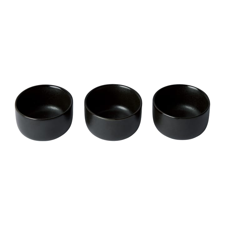 Miska Raw mini Ø7,5 cm 3-pak - Czarny tytanowy - Aida
