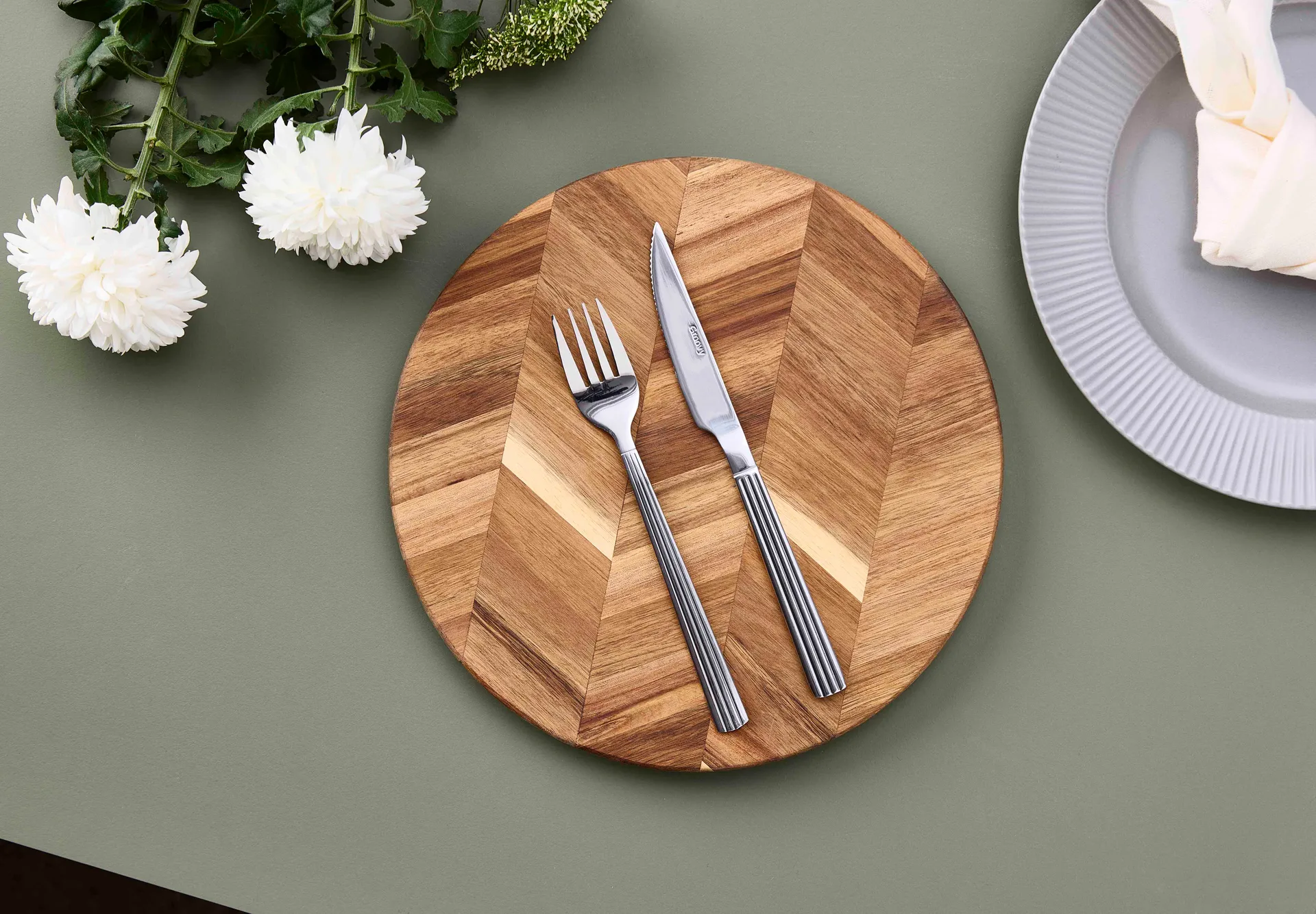 Nóż do steków Groovy, Stal nierdzewna Aida