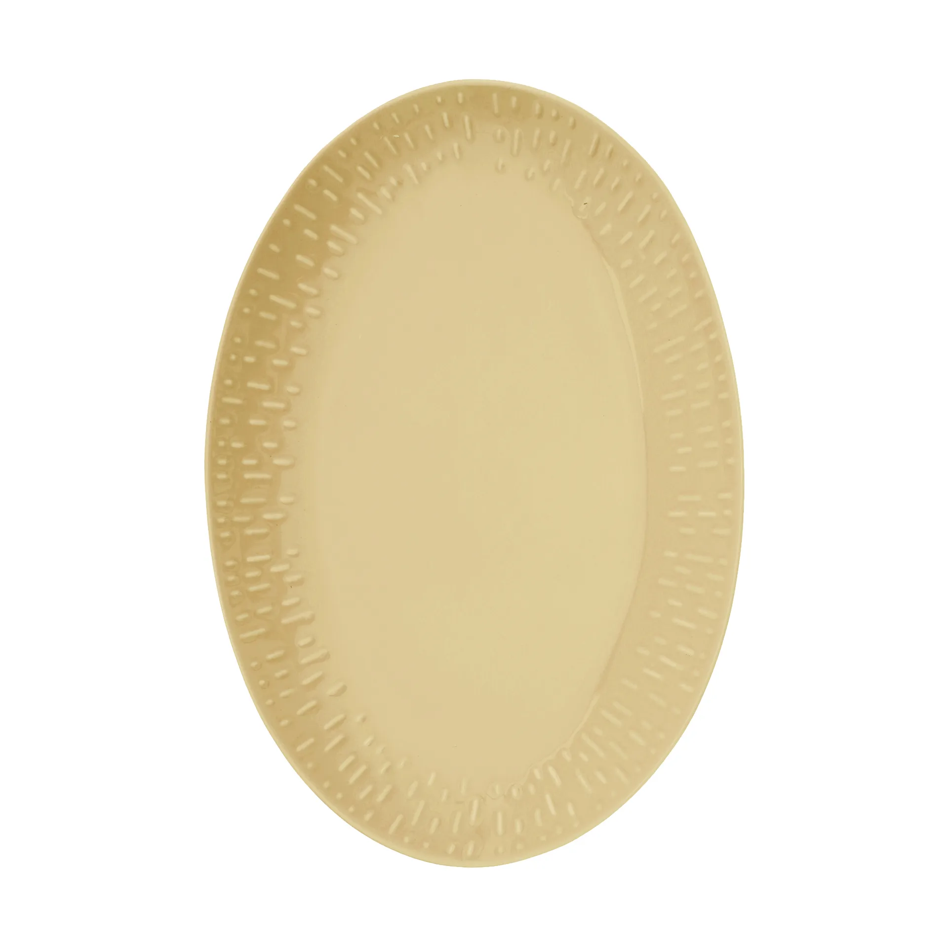 Półmisek owalny Confetti, Mustard, 25,5×36 cm Aida