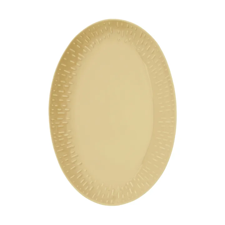 Półmisek owalny Confetti - Mustard, 25,5×36 cm - Aida