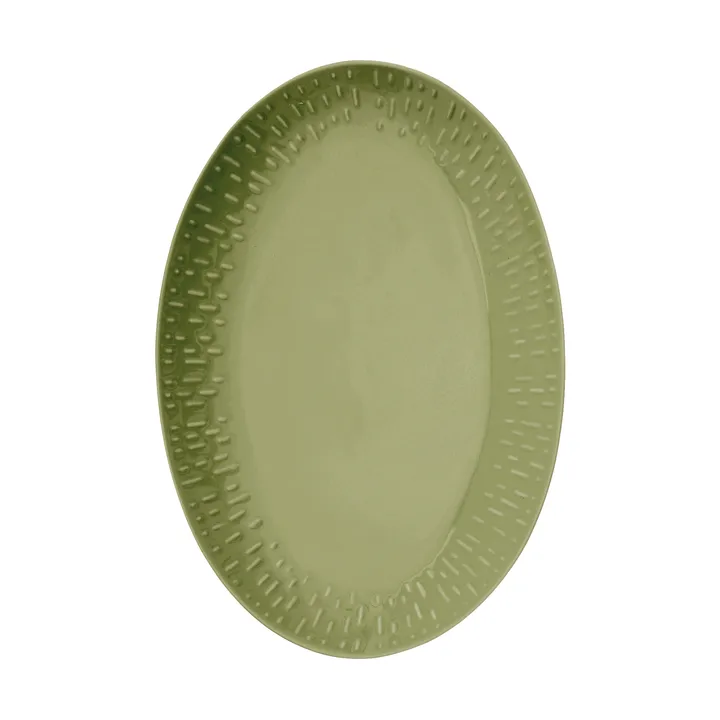 Półmisek owalny Confetti - Olive, 25,5×36 cm - Aida