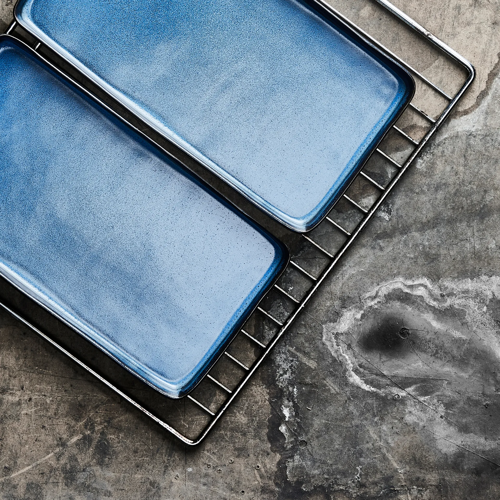 Półmisek Raw 18x34 cm 2-pak, Midnight blue Aida