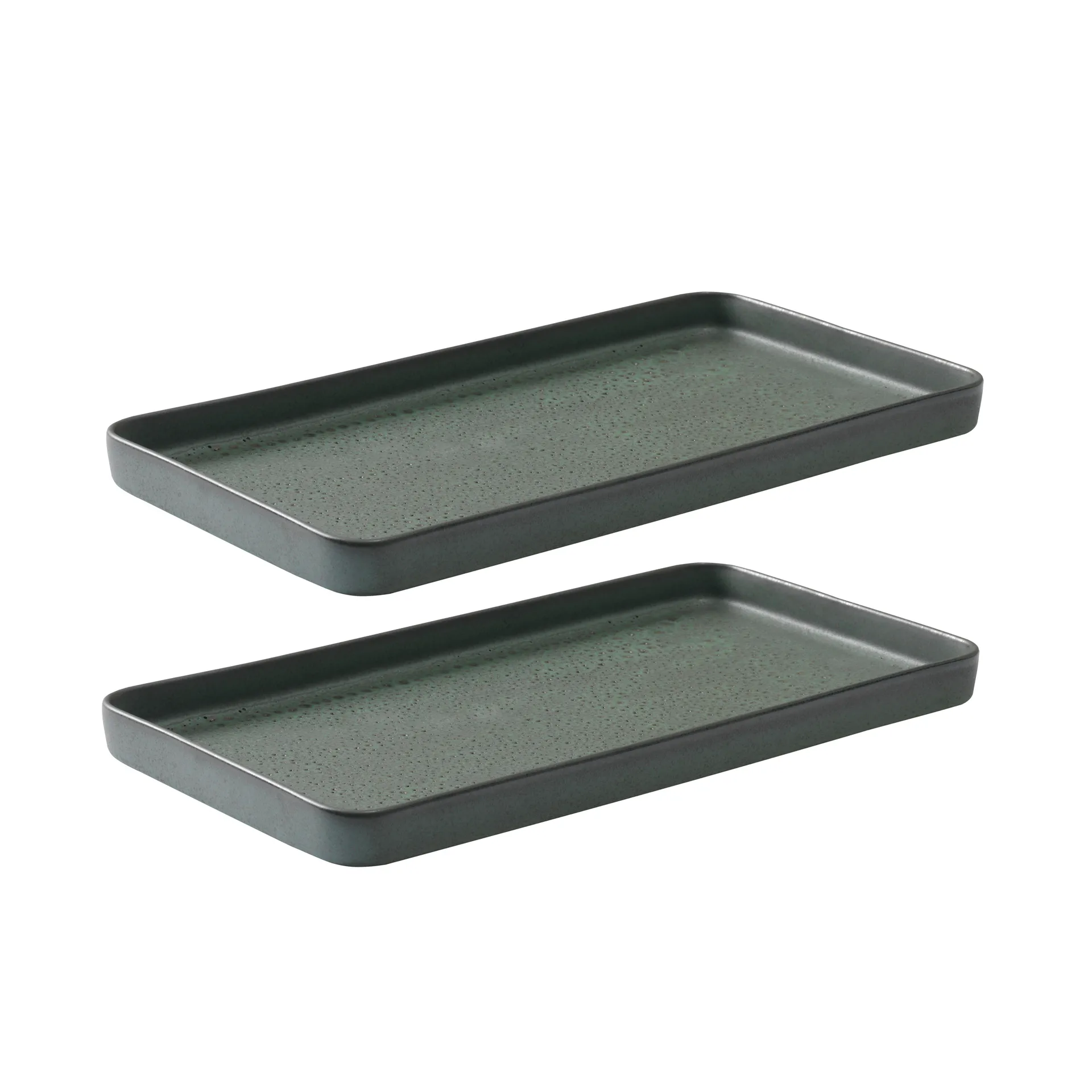 Półmisek Raw 18x34 cm 2-pak, Northern green Aida