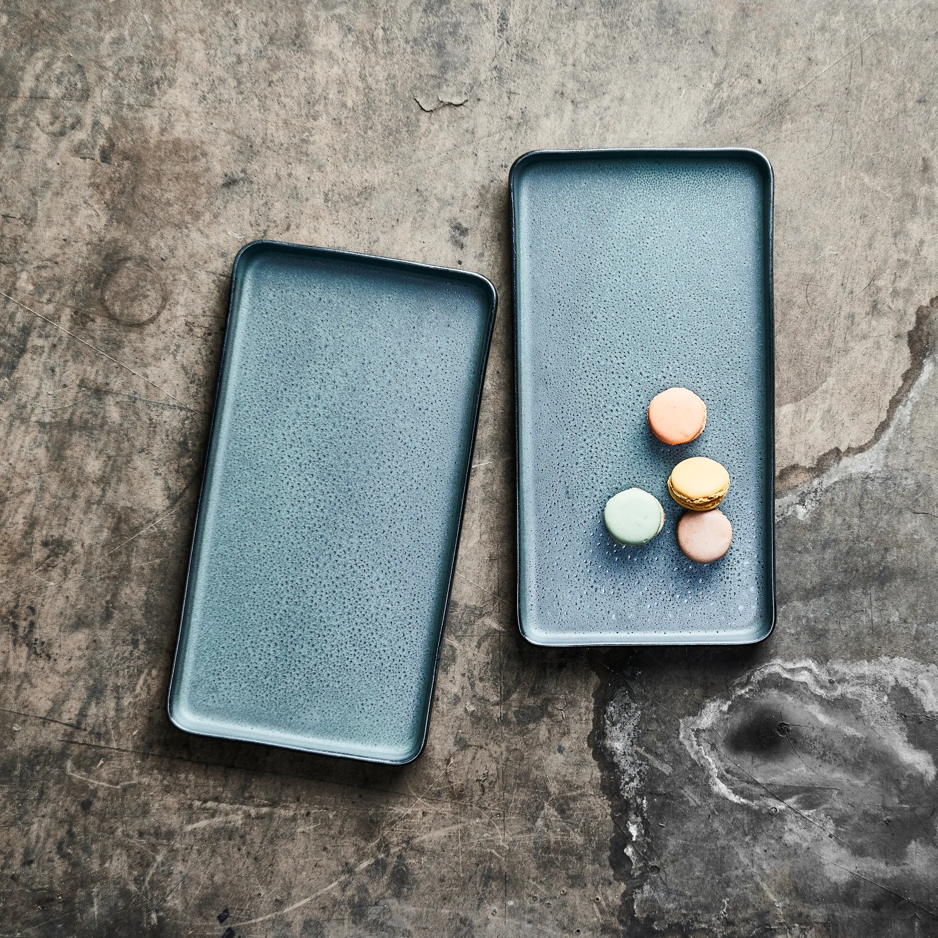 Półmisek Raw 18x34 cm 2-pak, Northern green Aida