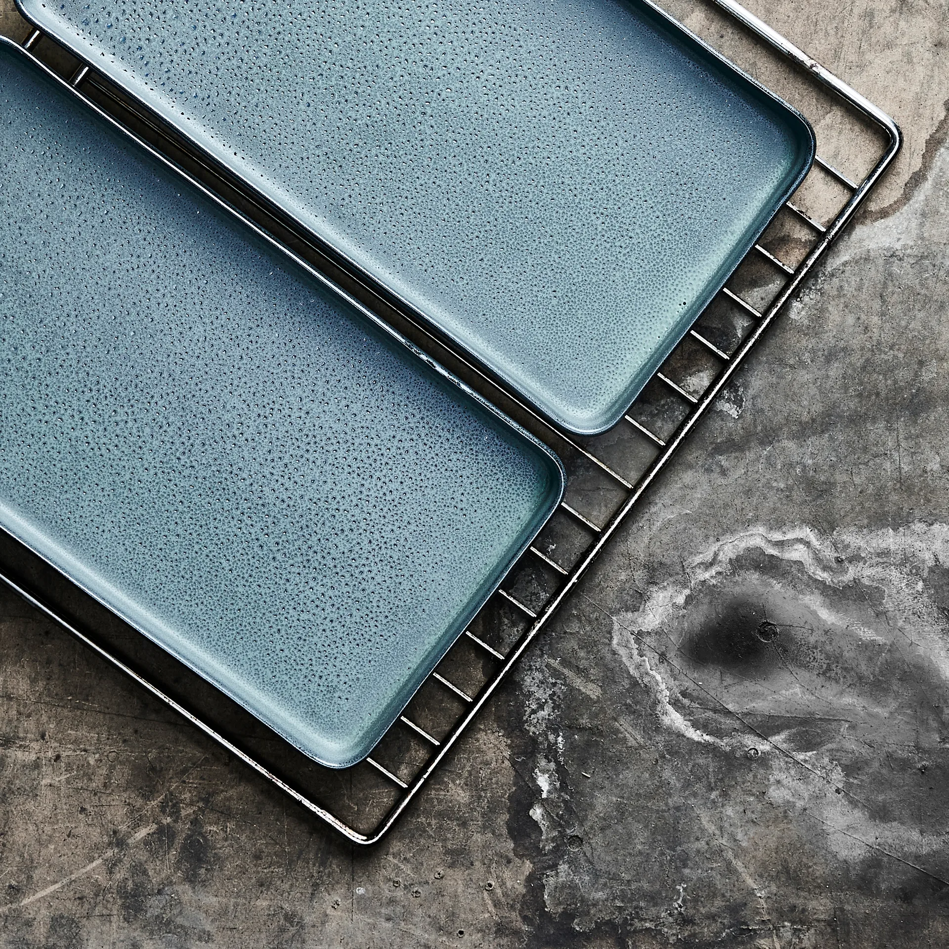 Półmisek Raw 18x34 cm 2-pak, Northern green Aida