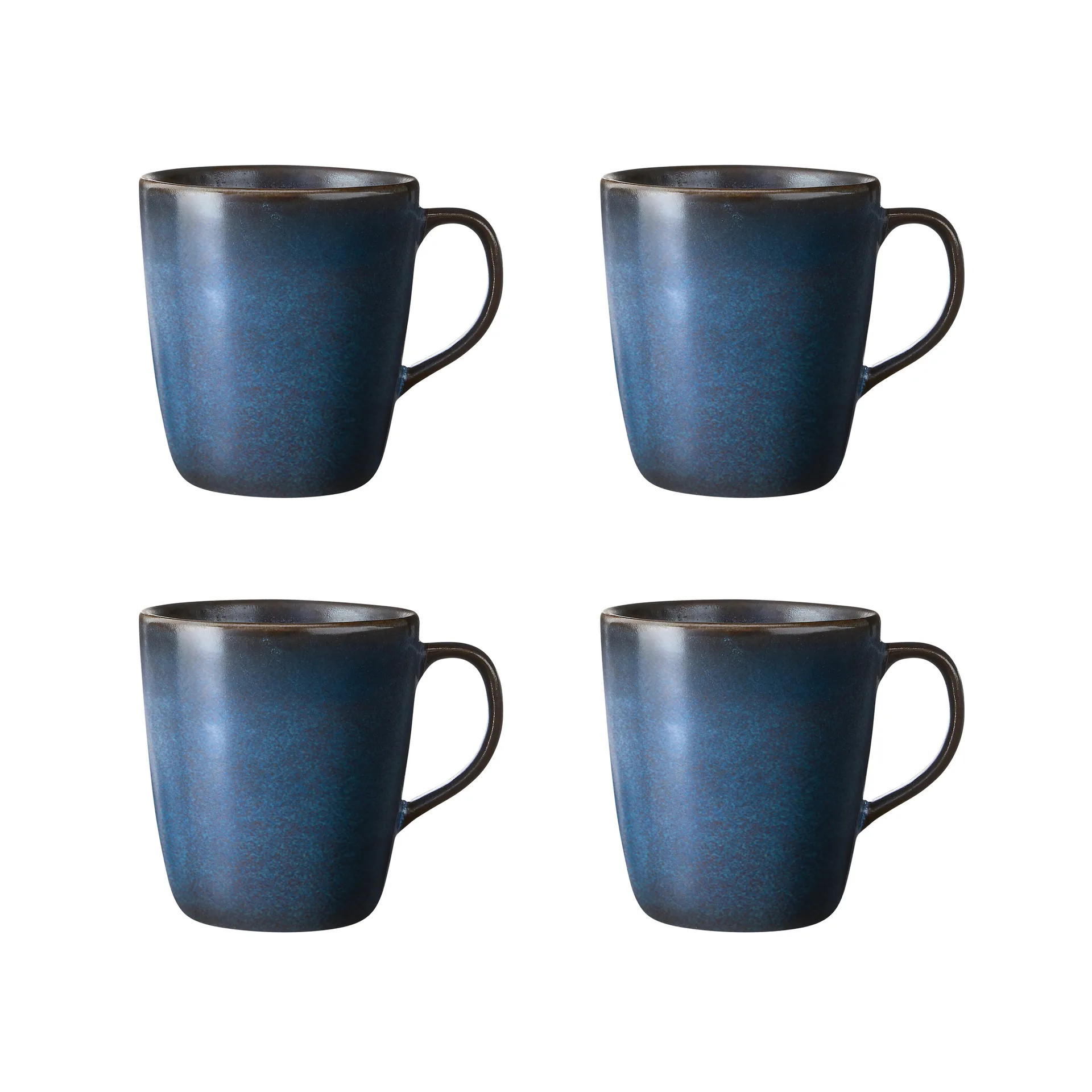 Raw kubek z uchem 350 ml, 4‑pak, Midnight blue Aida