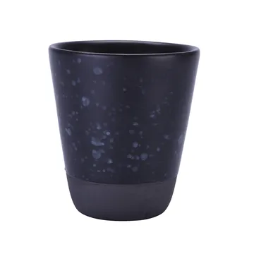 Raw podwójny kubek 250 ml - czarny z kropkami - Aida