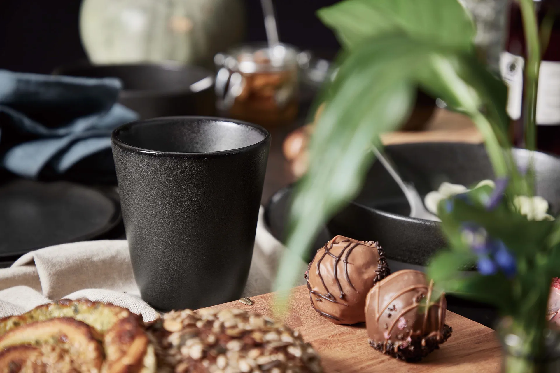 Raw podwójny kubek 250 ml, Tytanowa czerń Aida