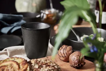 Raw podwójny kubek 250 ml - Tytanowa czerń - Aida