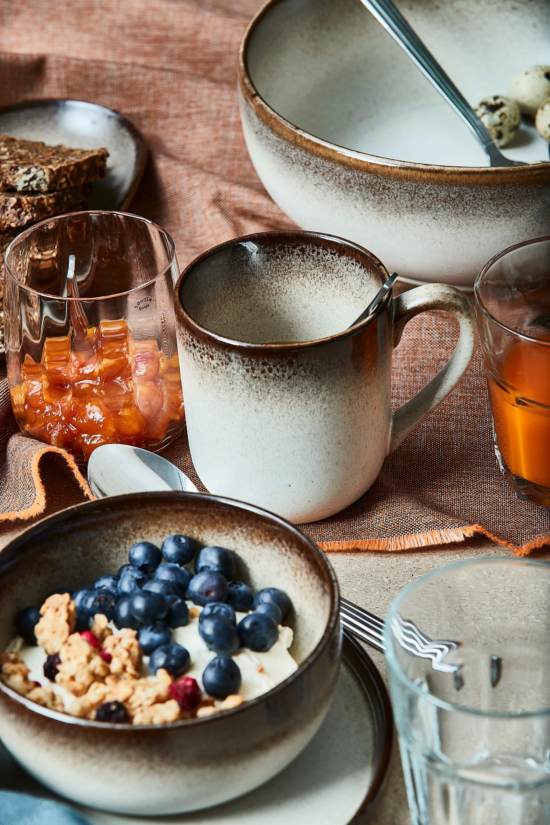 Søholm Sonja miska do sałatek Ø24 cm, Brown Aida