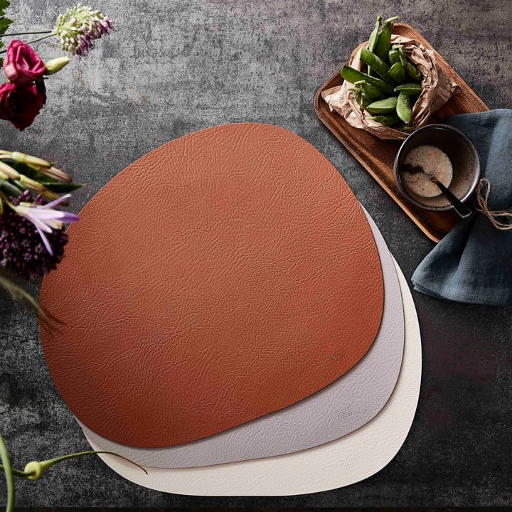 Skórzana Podładka na stół Raw, Cinnamon brown buffalo (jasny brąz) Aida