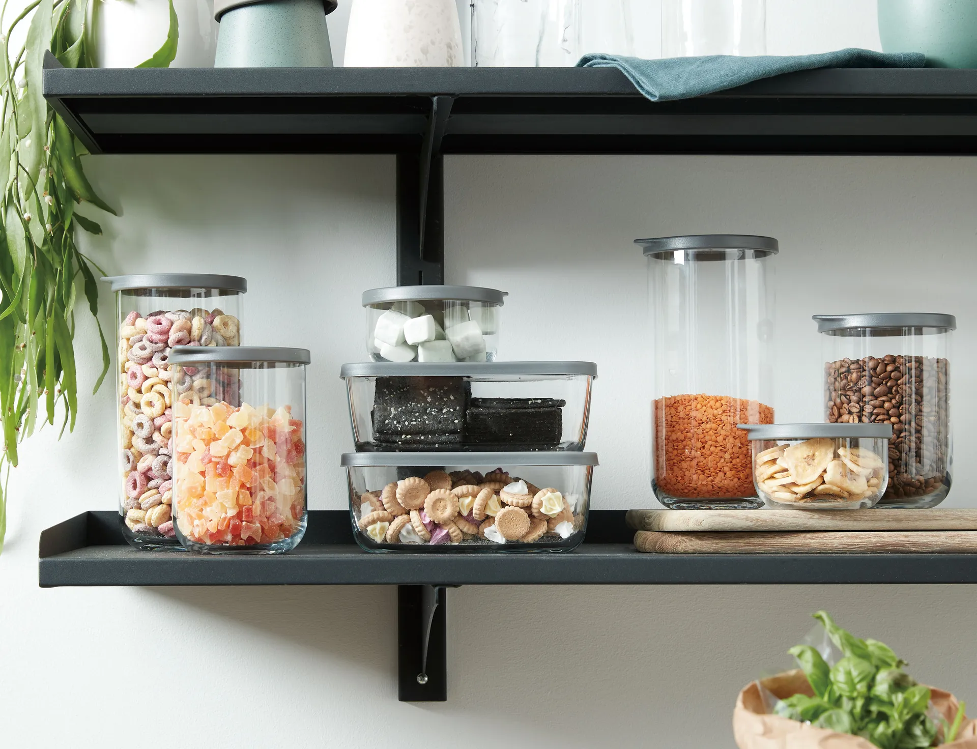 Słoik do przechowywania Café z pokrywką 38 cl, Przezroczysty Aida