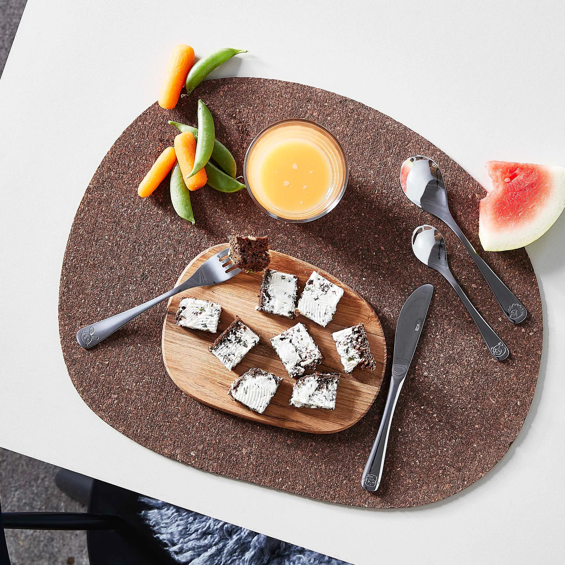 Sztućce dla dzieci Aida 4 szt., Stal Aida